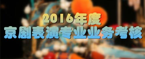 18禁止看的美女黄网国家京剧院2016年度京剧表演专业业务考...